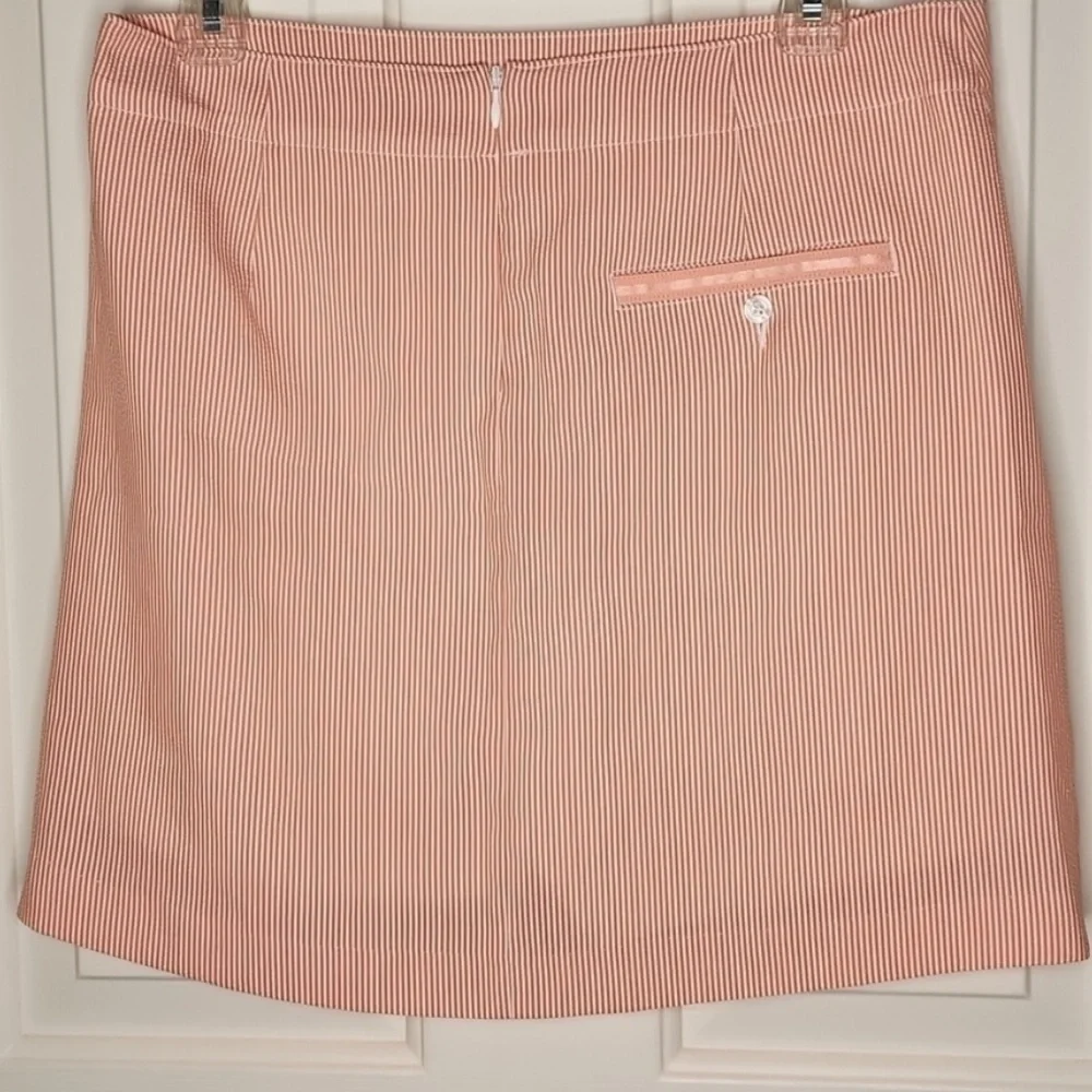 Lady Hagen Essential Seersucker Orange Striped, Purple Skort Bundle Size 2. 1265